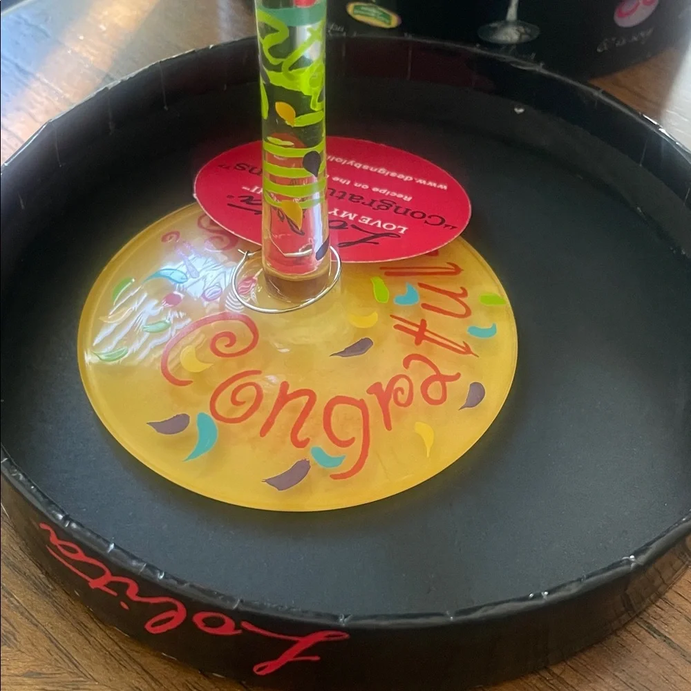 Lolita Colorful Celebration Martini Glass